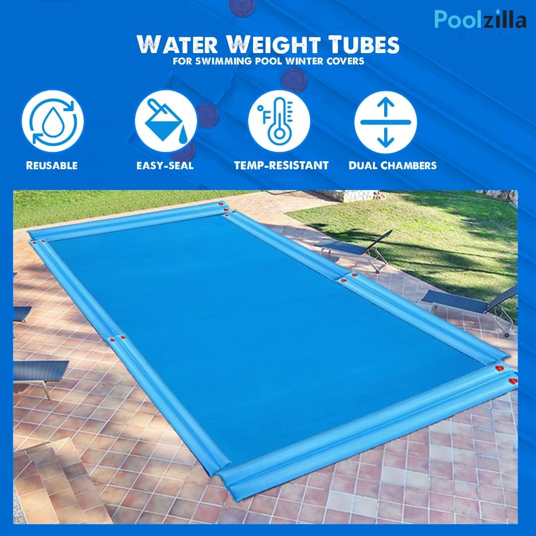 Poolzilla 8' FT Heavy Duty Double Chamber Water Bag for Pool Winter Covers