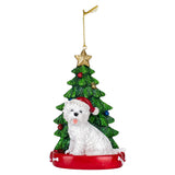 West Highland Terrier Wearing Santa Hat with Christmas Tree Ornament C7615WH New