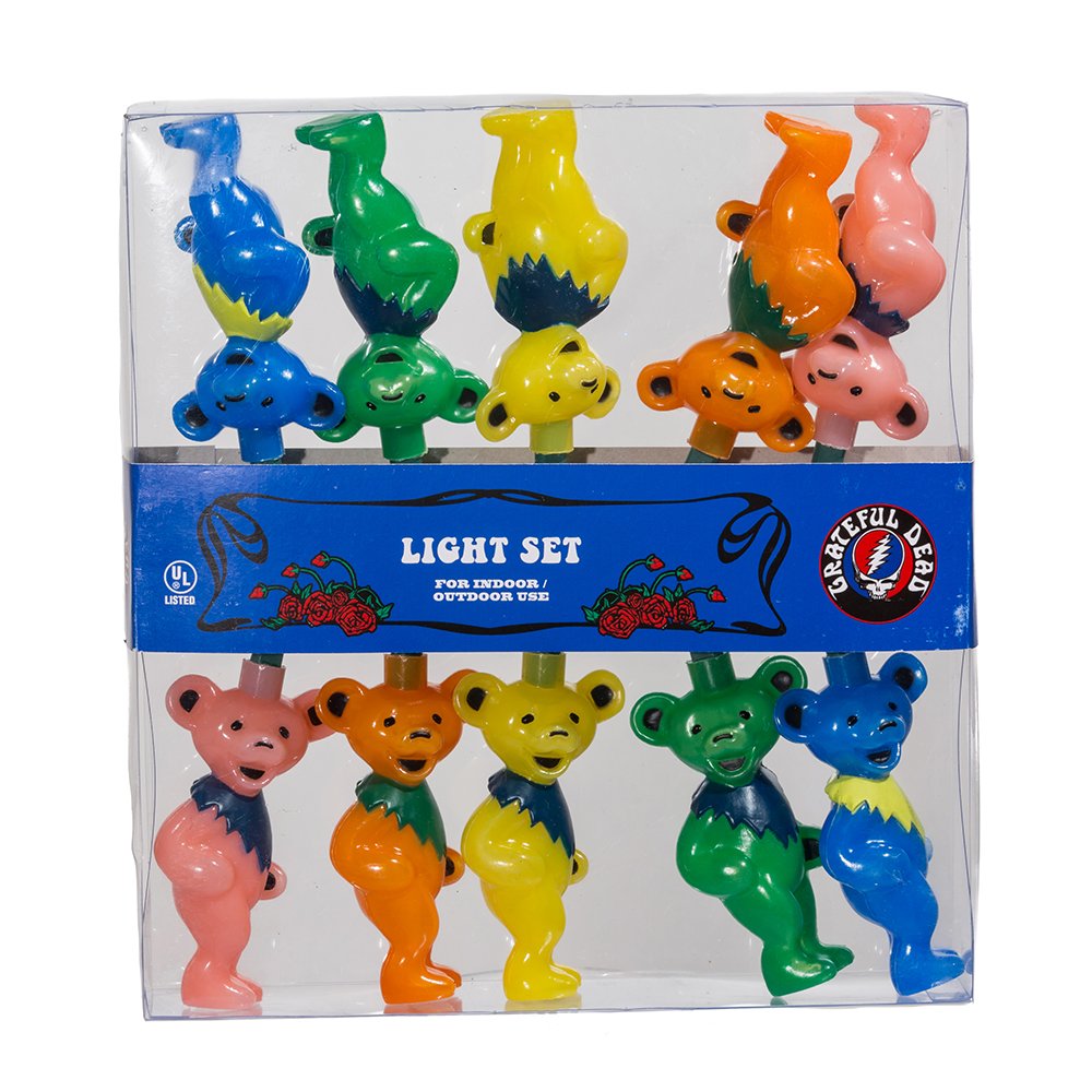 Grateful Dead Kurt Adler UL 10-Light Bears Light Set (GD9141)