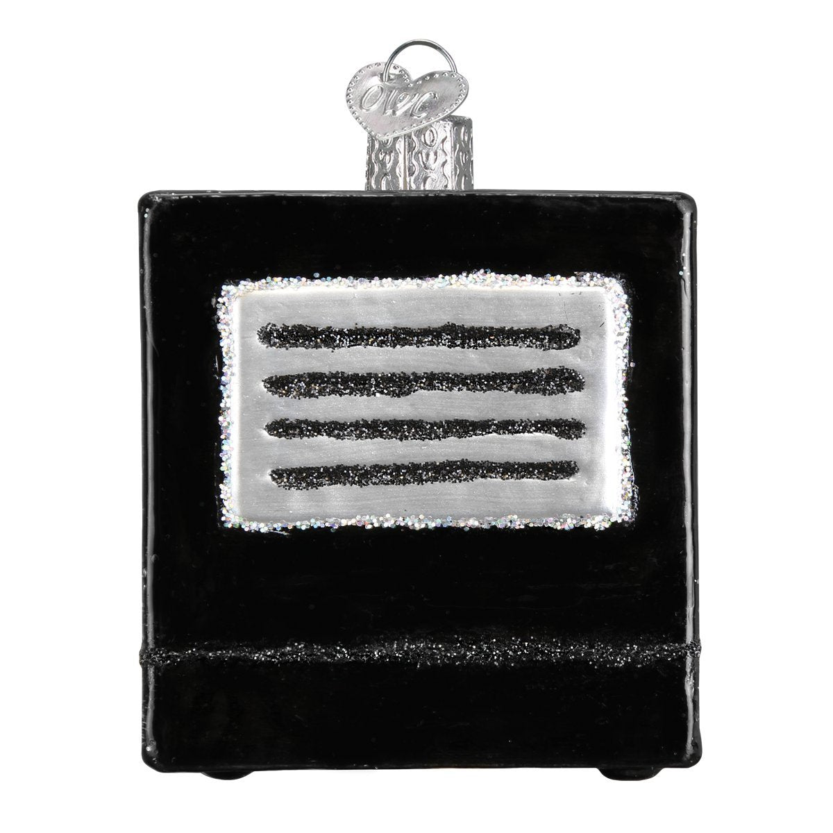 Old World Christmas Espresso Machine Glass Blown Ornament for Christmas Tree, Handcrafted Holiday Decoration, Coffee Collection