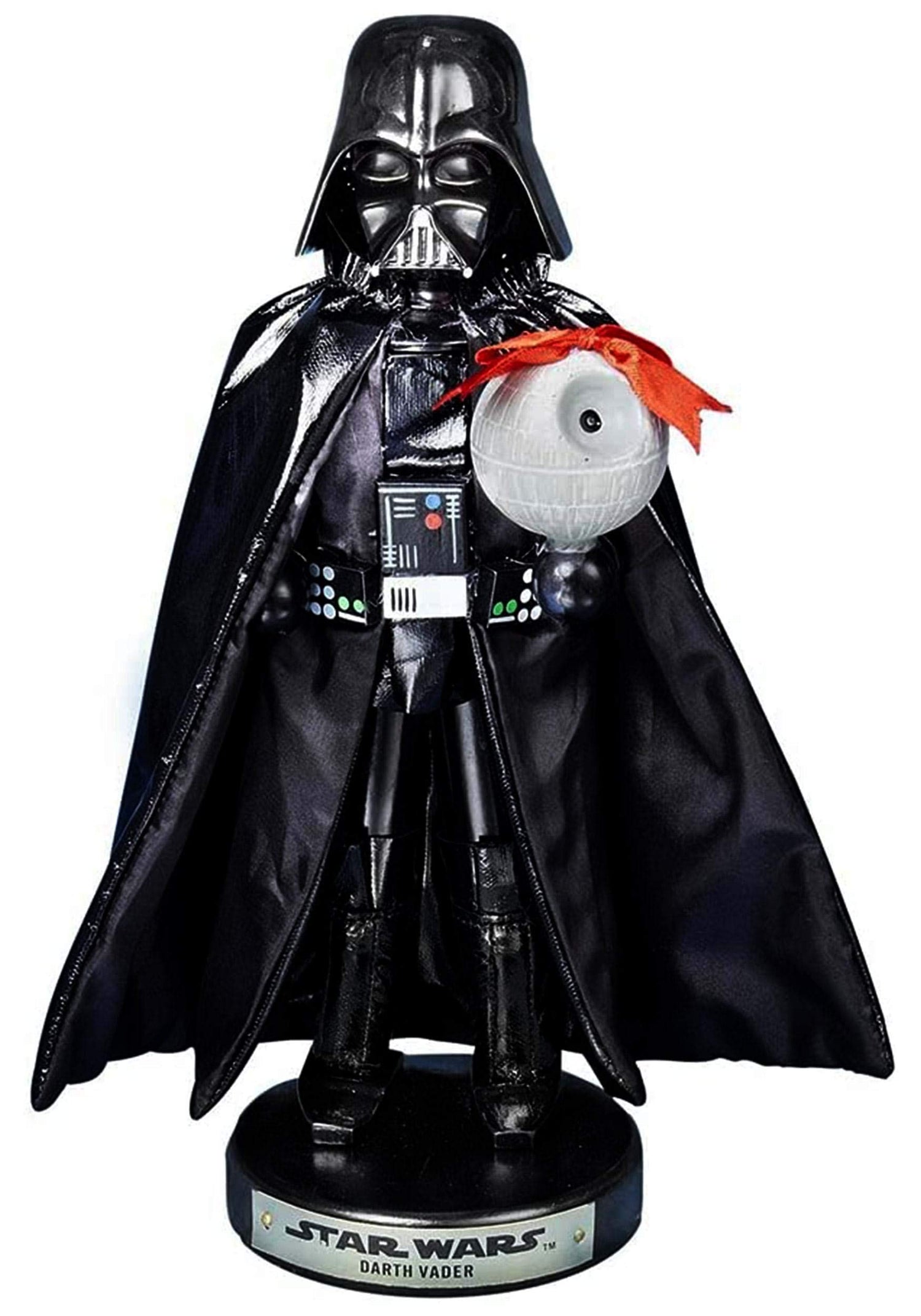 Kurt Adler Darth Vader with Death Star Nutcracker, 10-Inch,Black