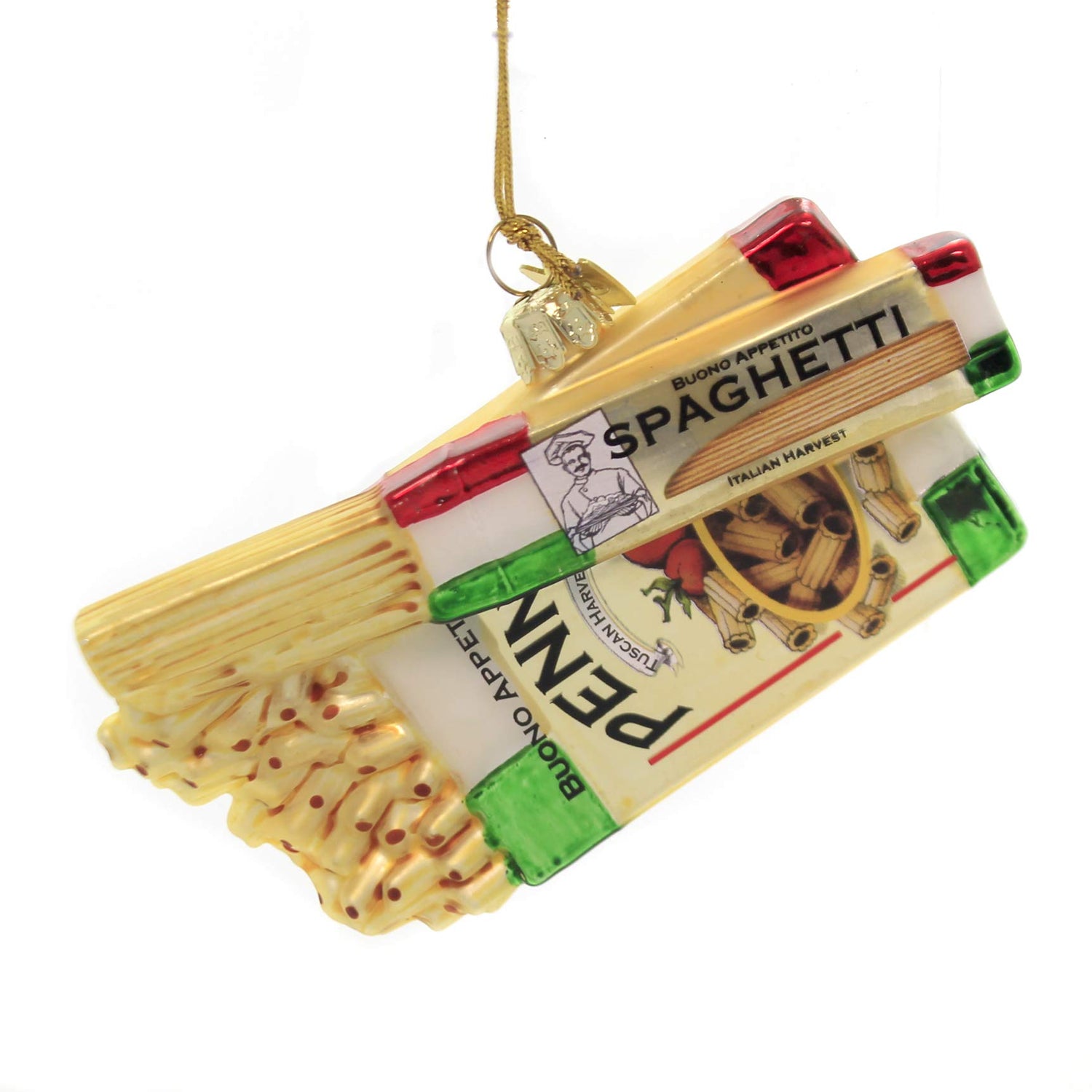 Noble Gems™ Glass Pasta Boxes Ornament, Christmas