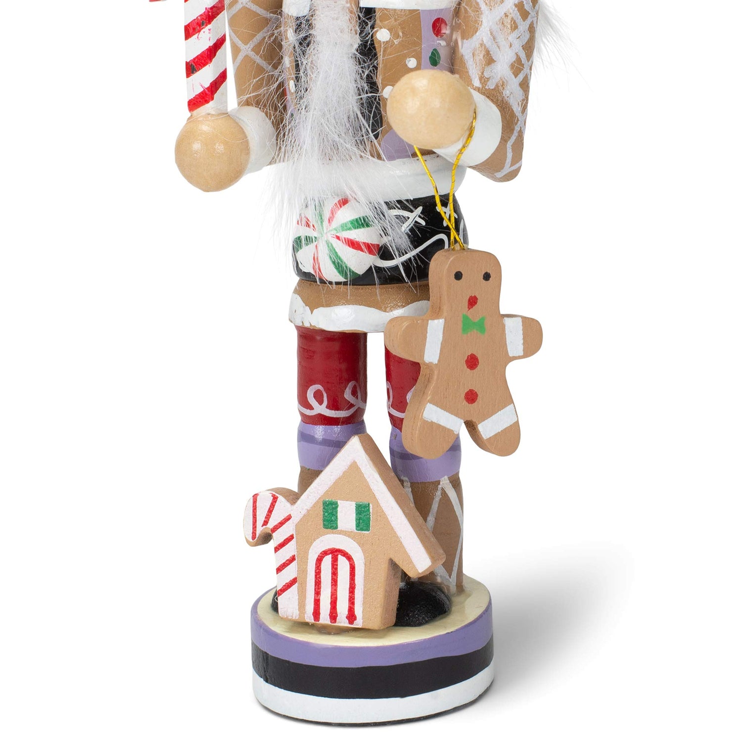Kurt S. Adler Gingerbread Man Nutcracker Ornament 5 inch Wooden Christmas Decoration