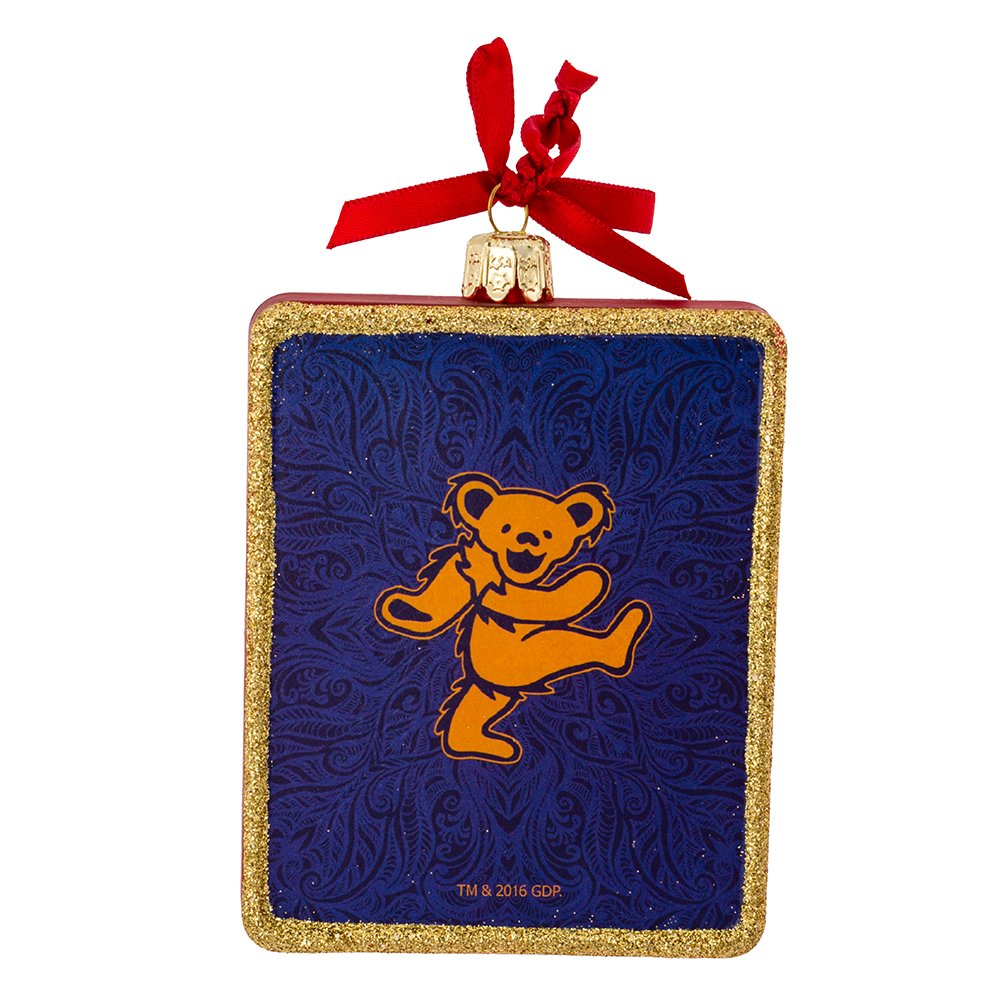 Kurt Adler Glass Grateful Dead Ornament, 4.25-Inch for Christmas