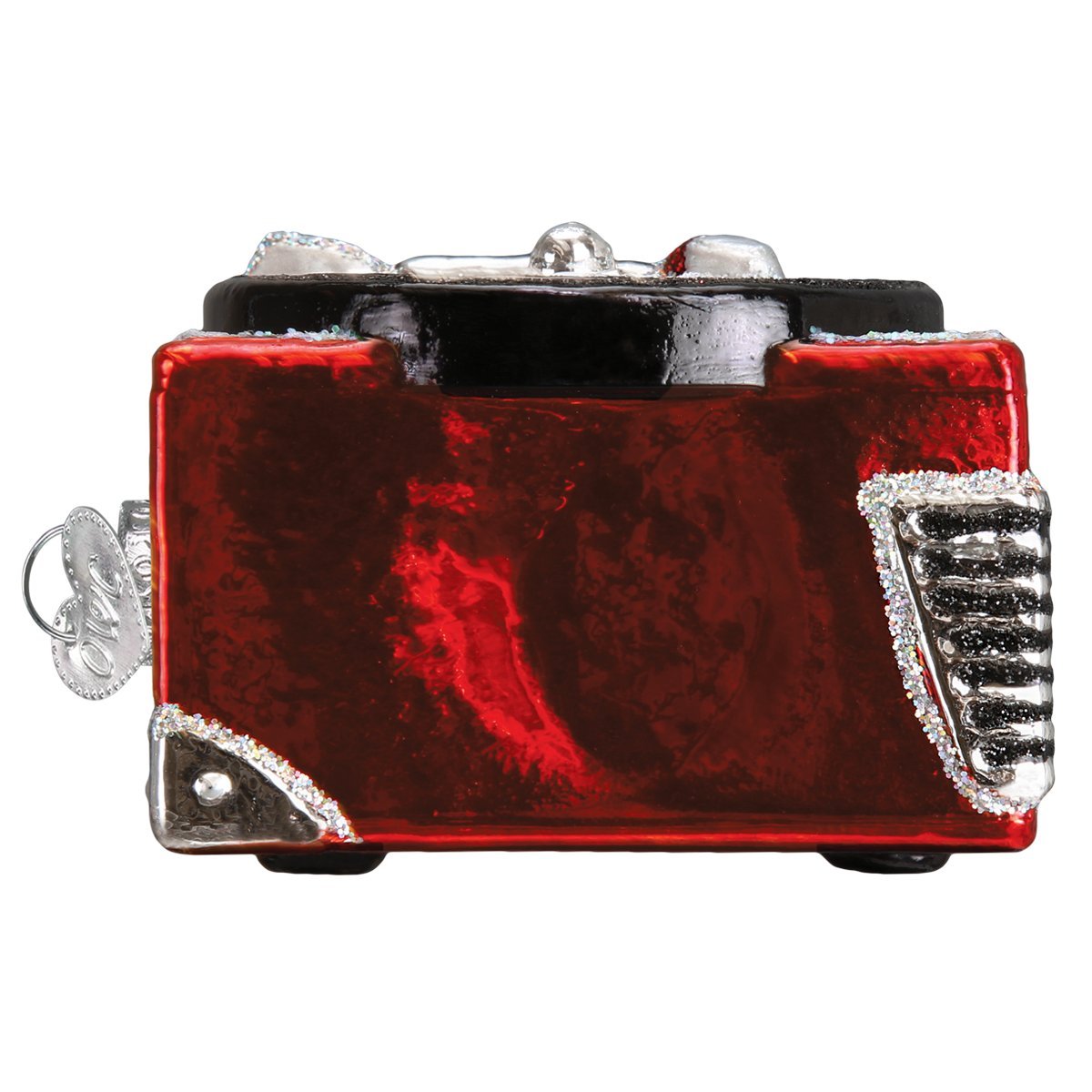 Old World Christmas Glass Blown Ornament Record Player (38043)