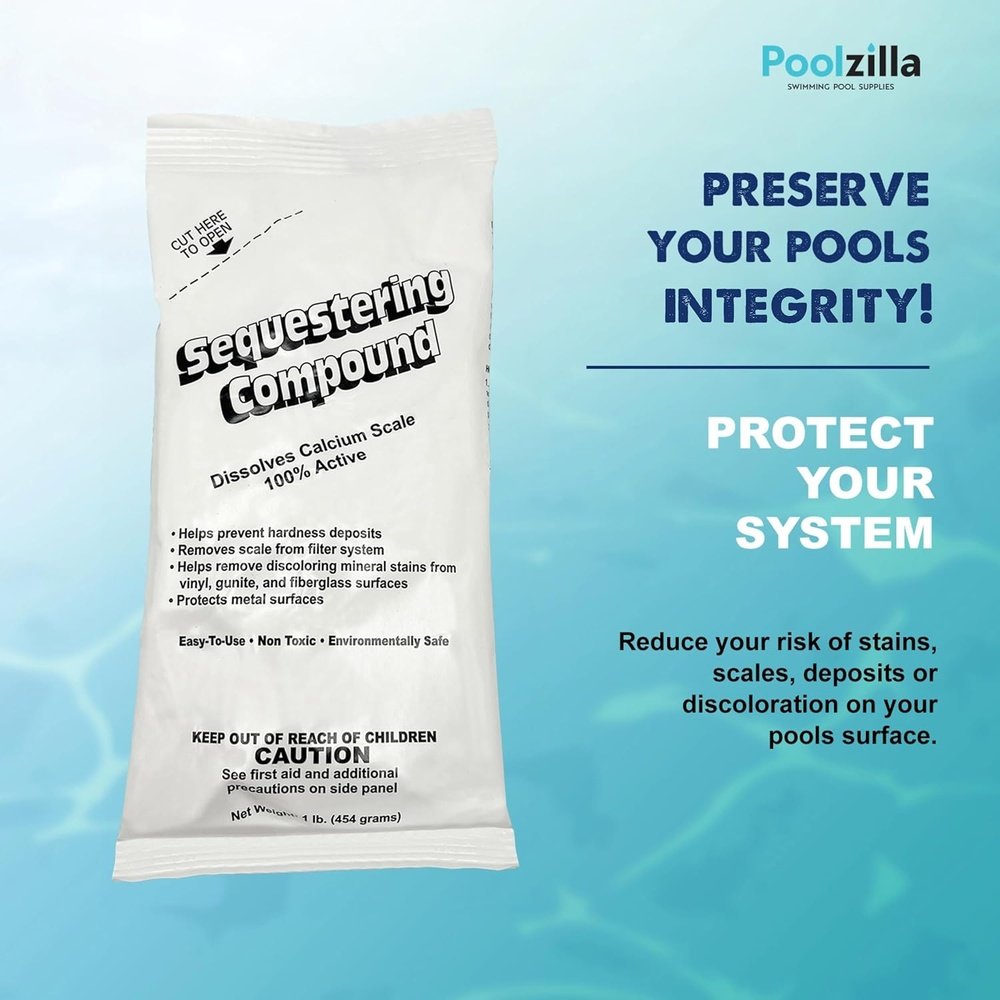 Poolzilla 12,000 Gallon Winterizing Kit, Includes 1 LB Granular Winterizer, 1 LB Sequestering for Metal Control, 1 LB Non Chlorine Shock