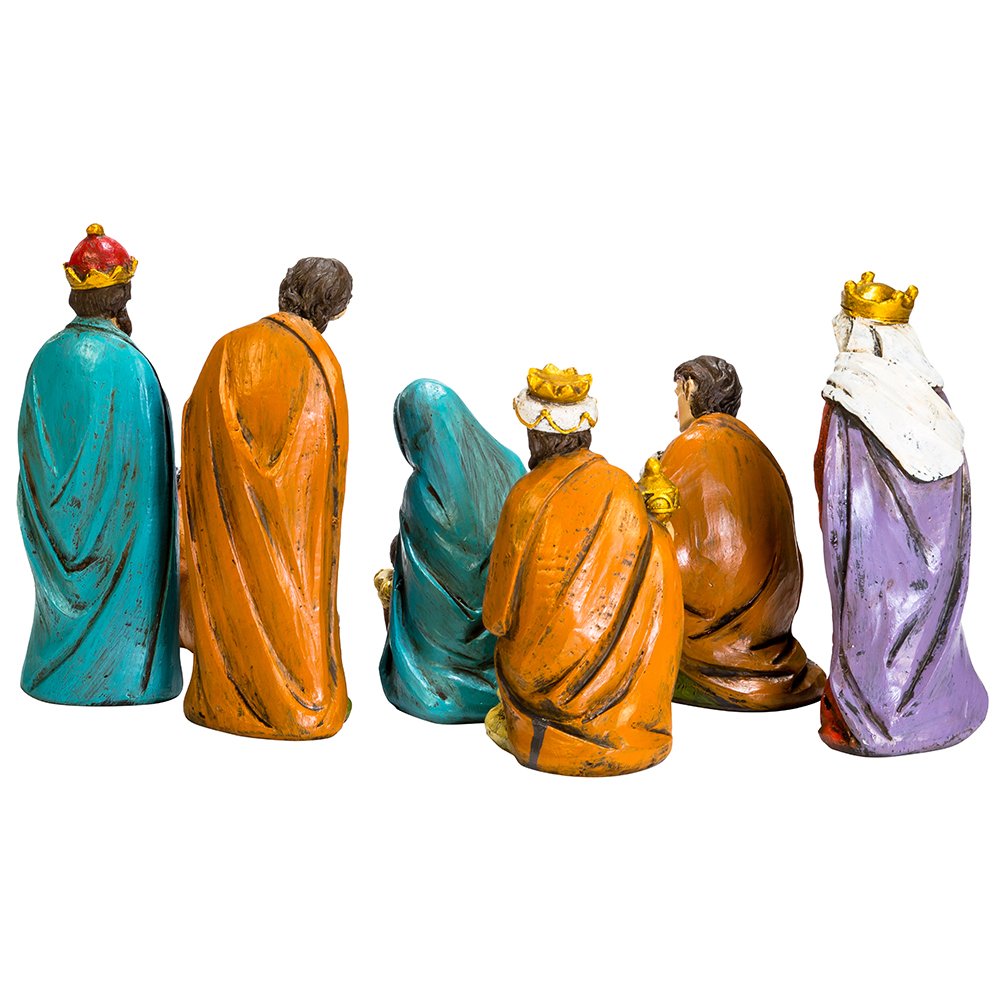 Kurt S. Adler 4 to 5-Inch Resin Table Piece Nativity, Set of 9