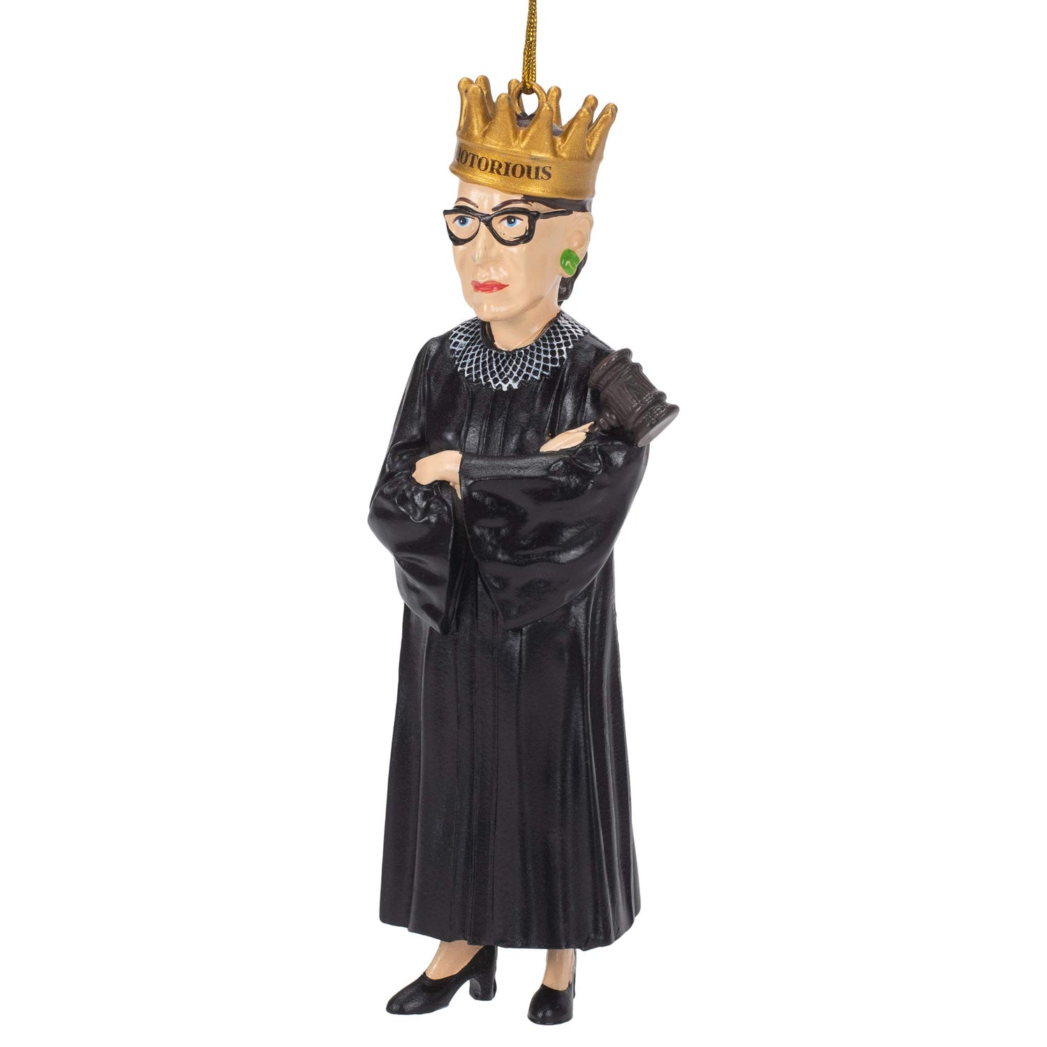 Kurt S. Adler Ruth Bader Ginsburg Resin Christmas Ornament H3048 New