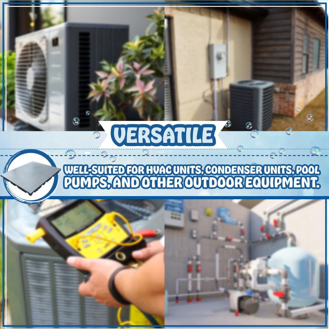 Poolzilla Heat Pump Mounting Pad (39.5’’ x 31’’)