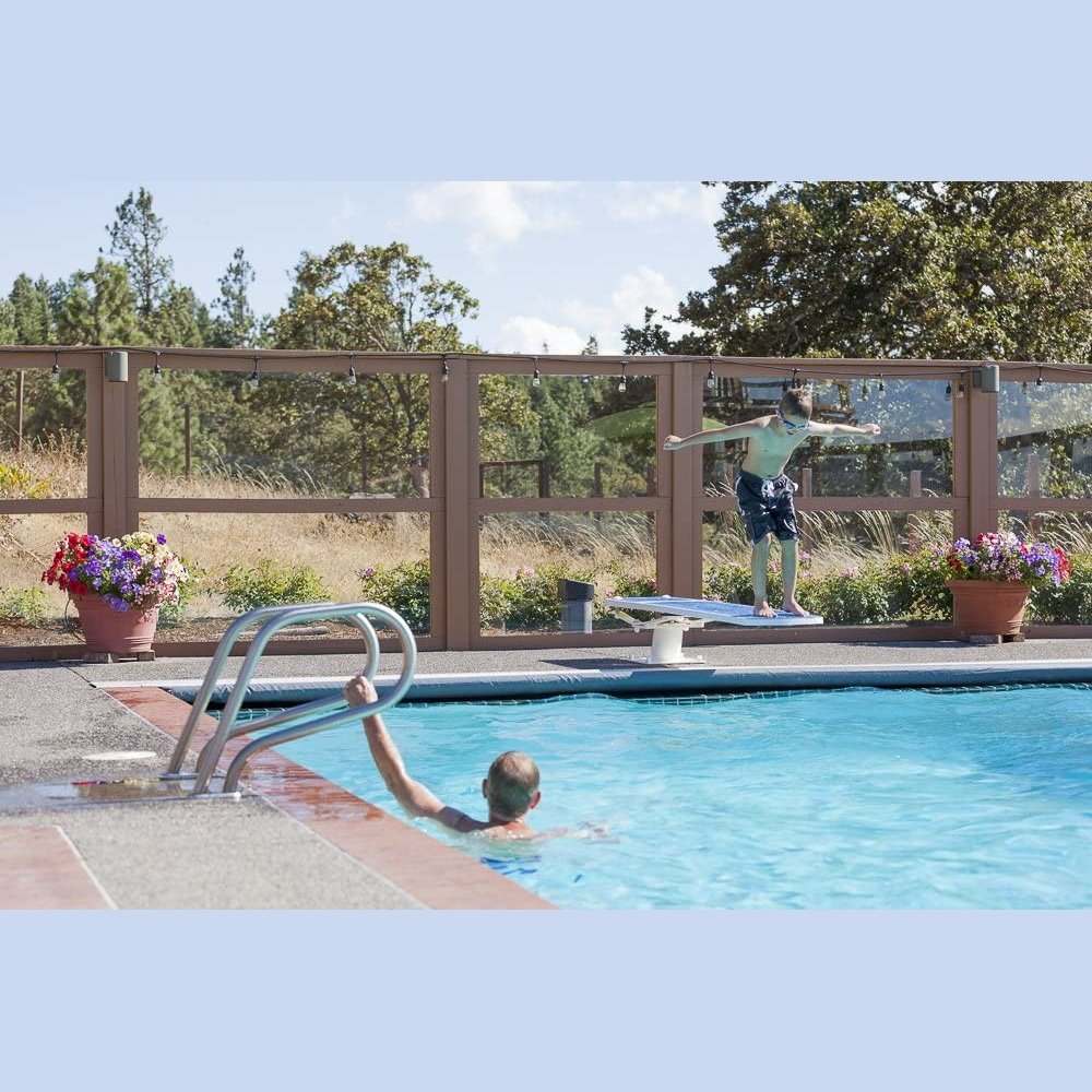 S.R. Smith 66-209-578S2G Diving Board, 8-Foot, Radiant White with Gray TrueTread