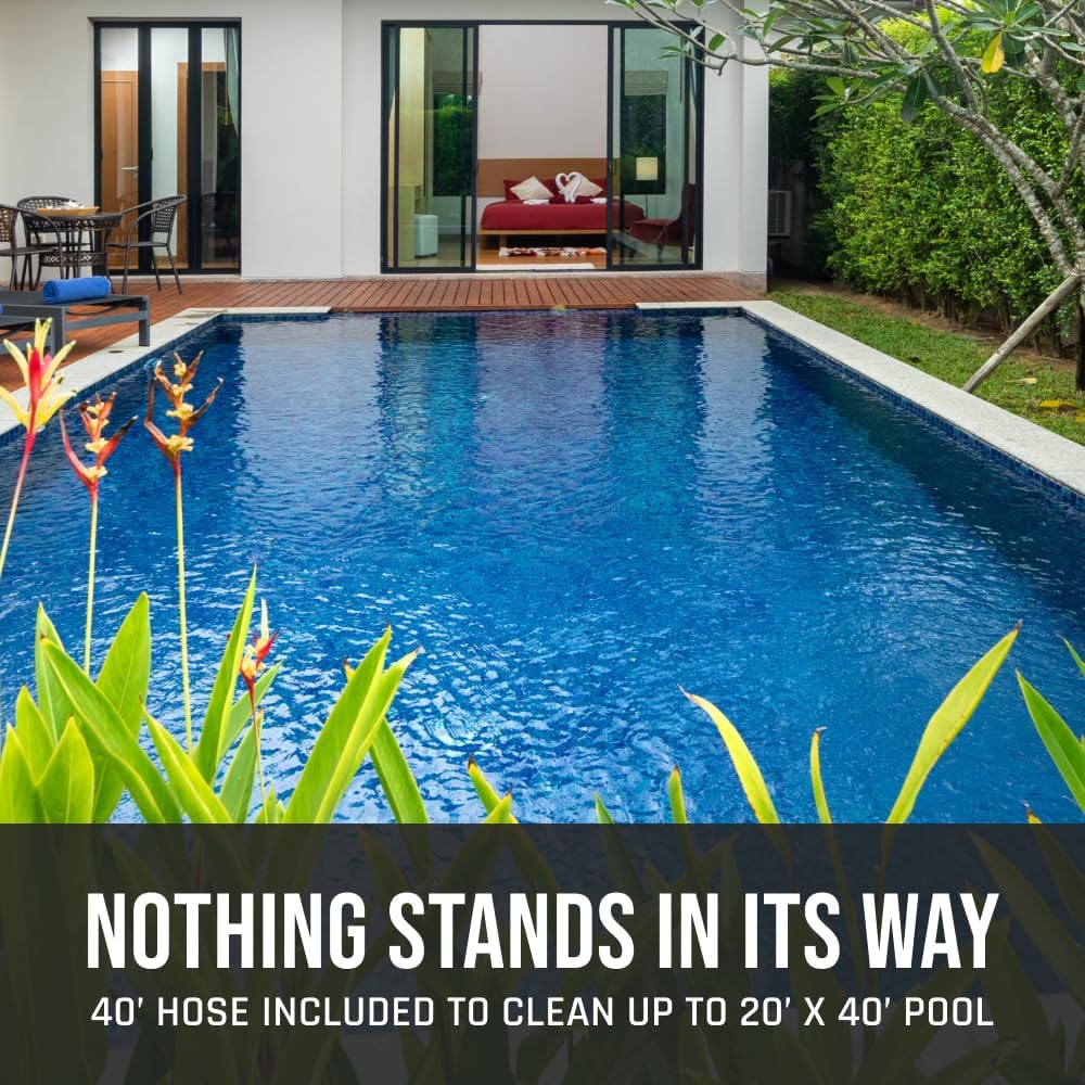 Hayward Pool Vac XL Suction Cleaner 40' Hose, Concrete Pools