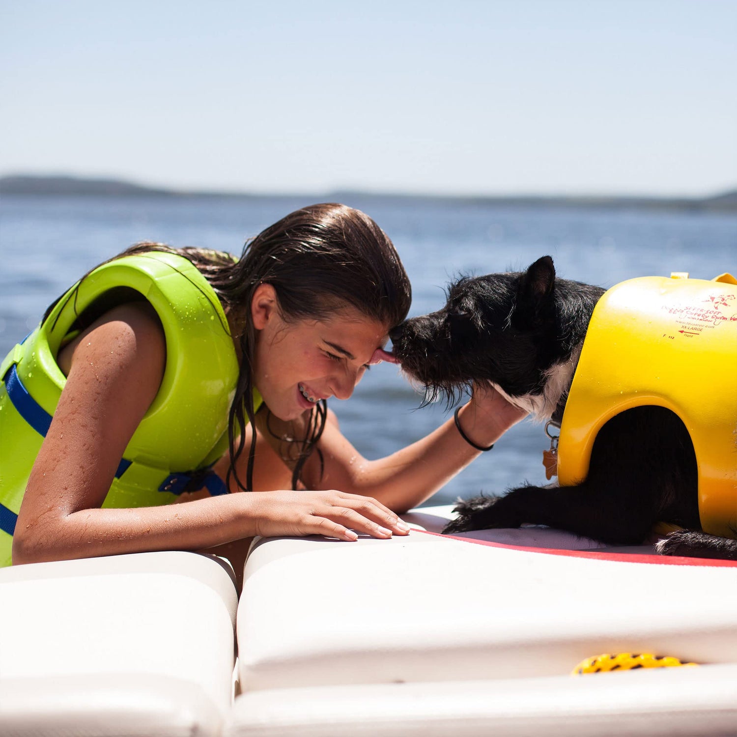 TRC Recreation Super Soft Child Size Medium Life Jacket USCG Approved Vinyl Coated Foam Swim Vest for Kids Swimming Pool and Beach Gear, Fierce Green