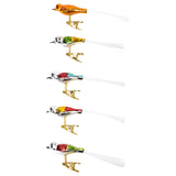 Kurt Adler Early Years Glass Clip-On Bird, 4.5-Inch, Set of 5 Ornaments, 5 Count