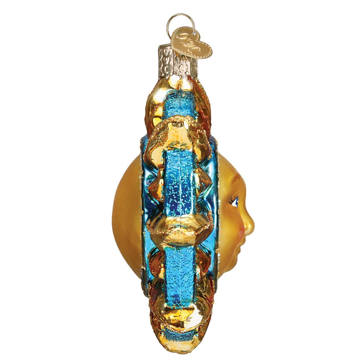 Old World Christmas Fanciful Sun Glass Blown Ornament for Christmas Tree, Handcrafted Holiday Decoration, Outer Space Collection