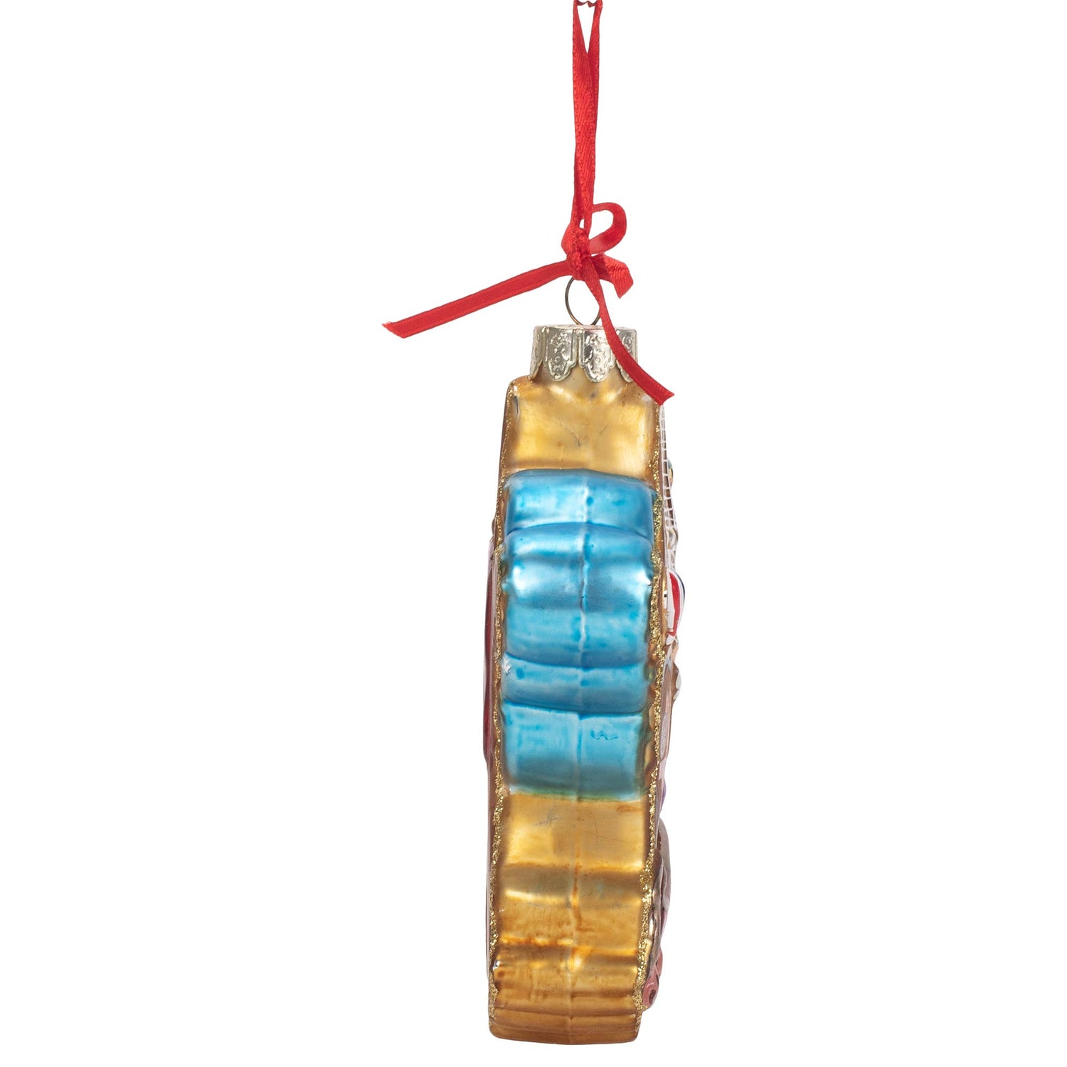 4.75-Inch France Map Glass Ornament