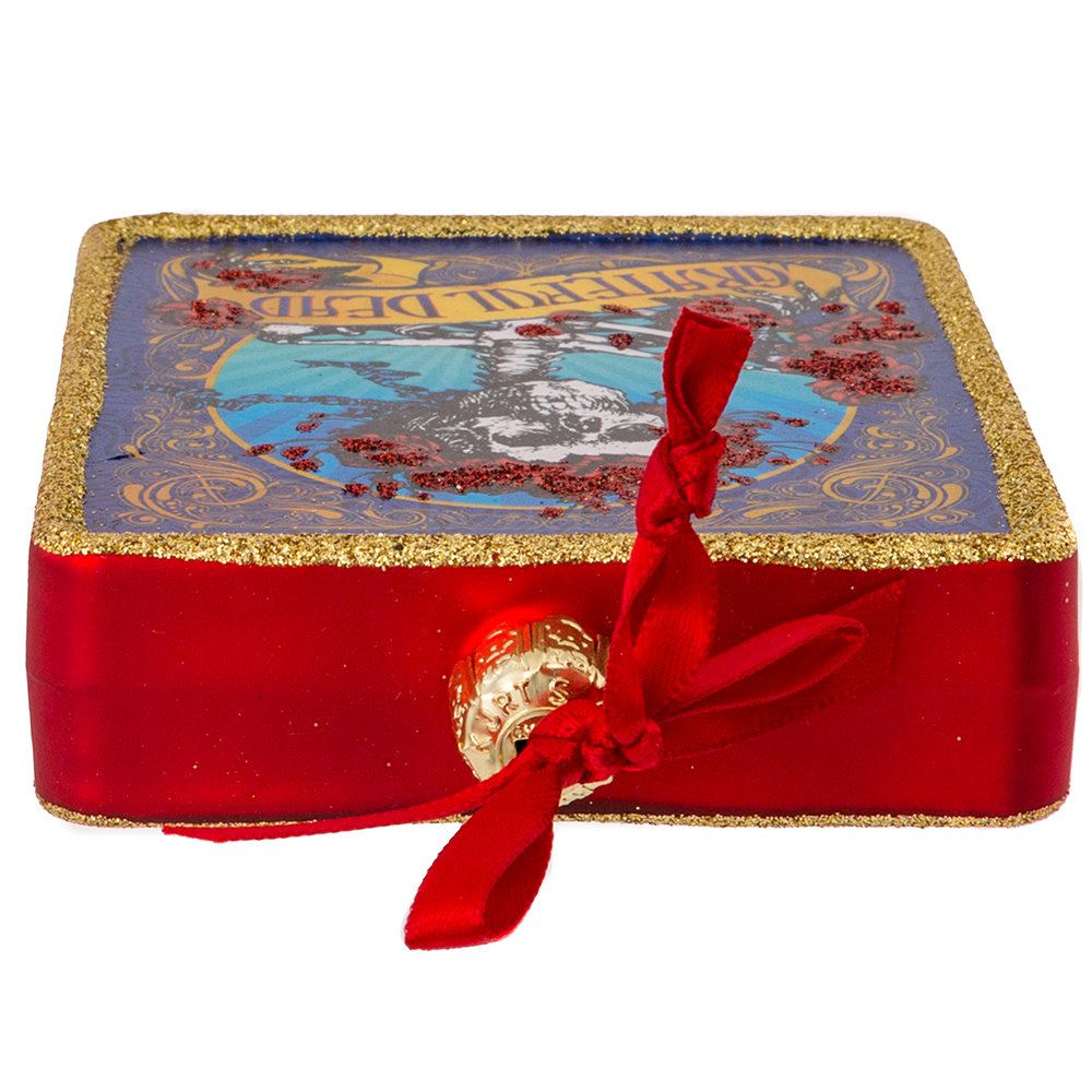 Kurt Adler Glass Grateful Dead Ornament, 4.25-Inch for Christmas