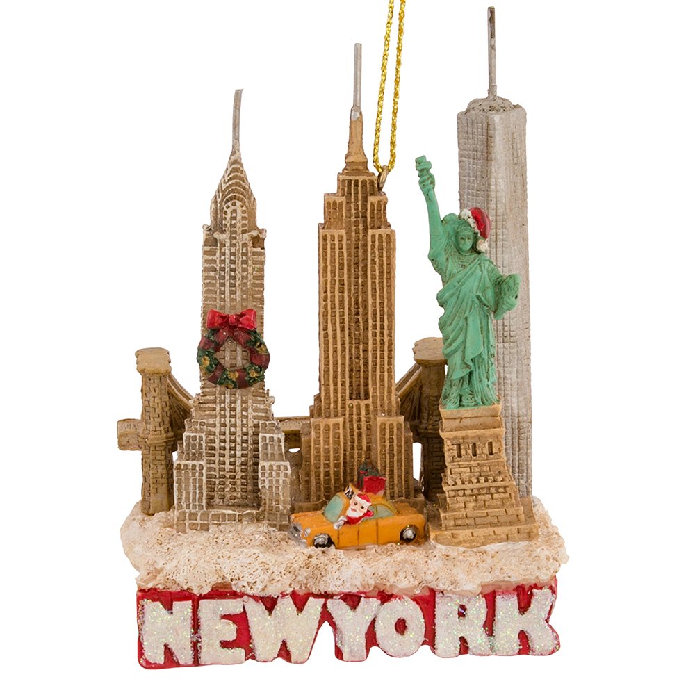 Kurt Adler 3.75 Inches Tall City Travel New York City Ornament