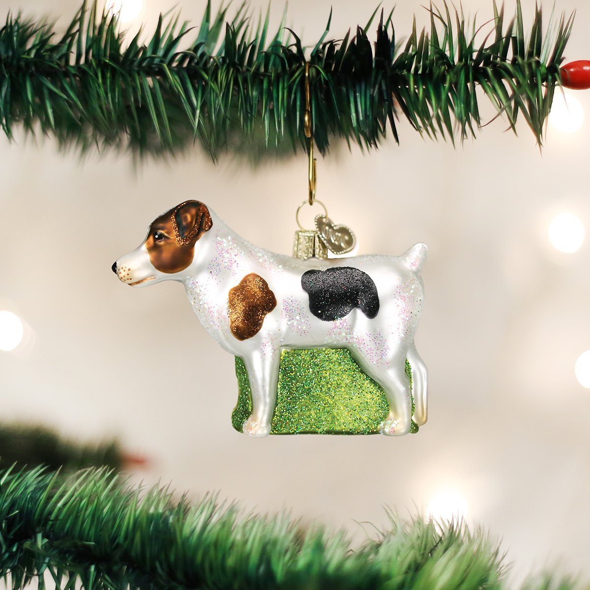 Old World Christmas German Shepherd Glass Blown Ornament for Christmas Tree, Handcrafted Holiday Decoration, Dog Collection