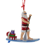 Paddle Board Santa Ornament