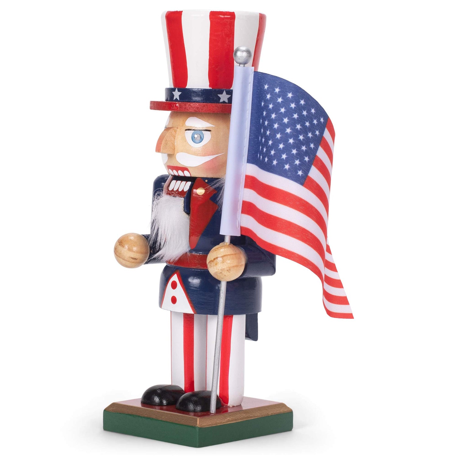 Kurt S. Adler 9-Inch Wooden American Nutcracker, Multi