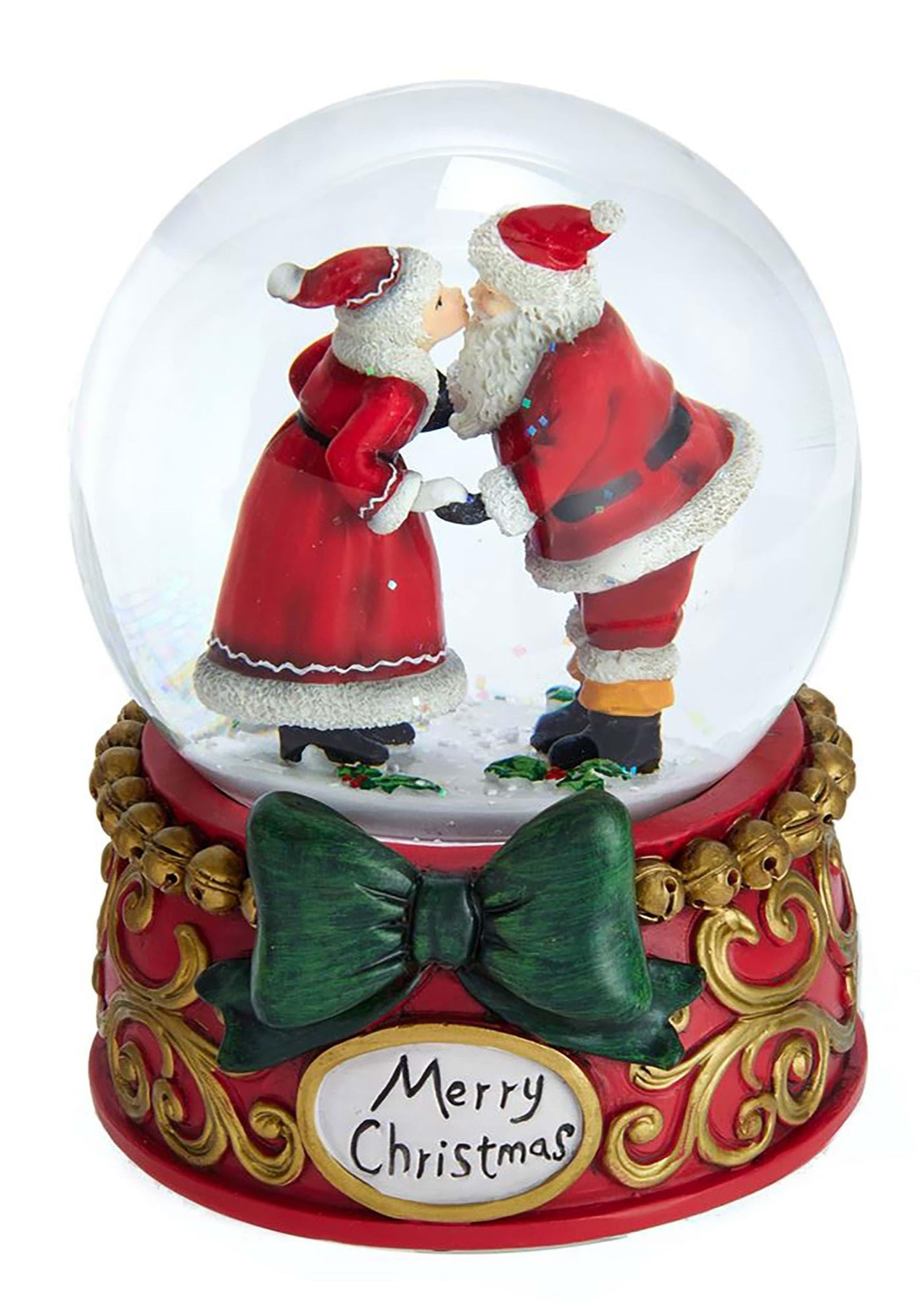 Kurt Adler 100MM Mr. & Mrs. Claus Musical Snowglobe