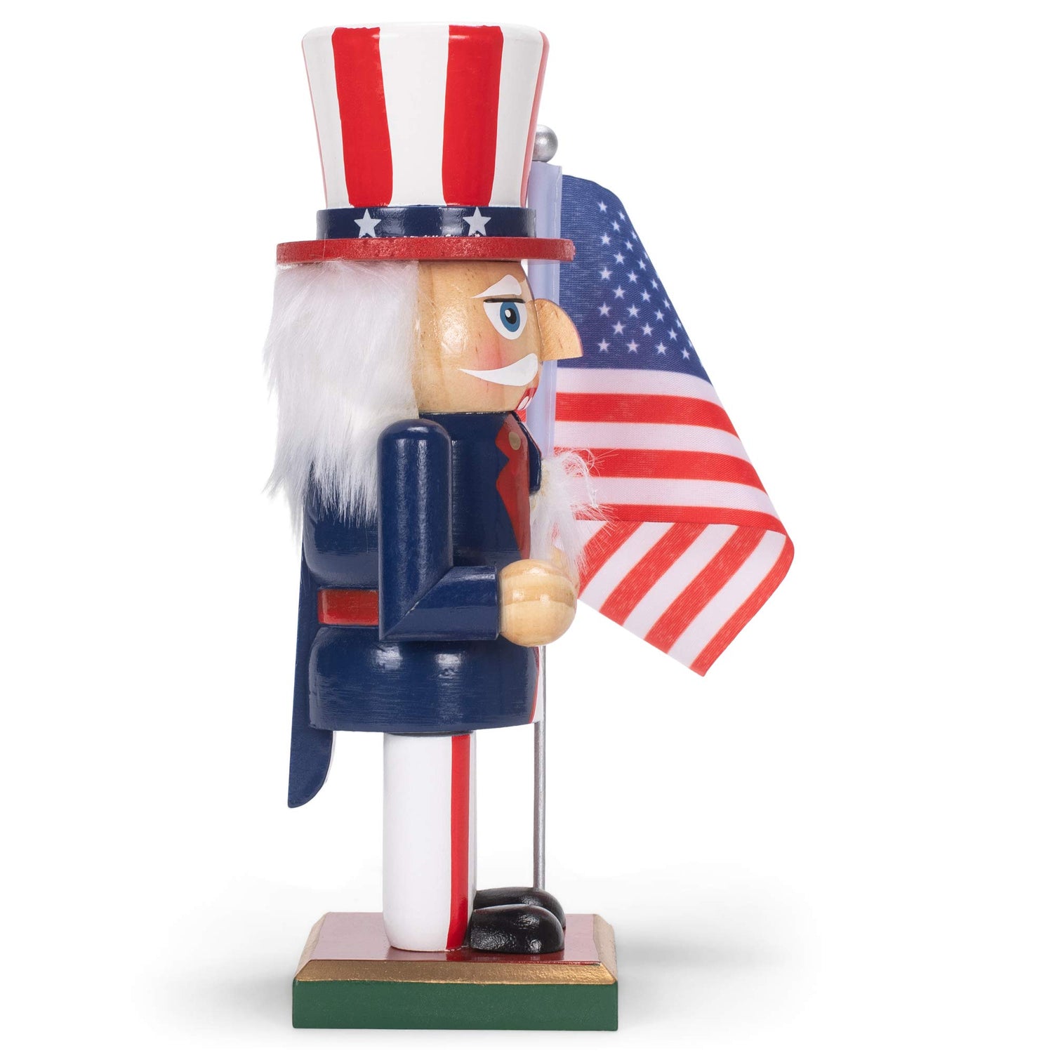 Kurt S. Adler 9-Inch Wooden American Nutcracker, Multi
