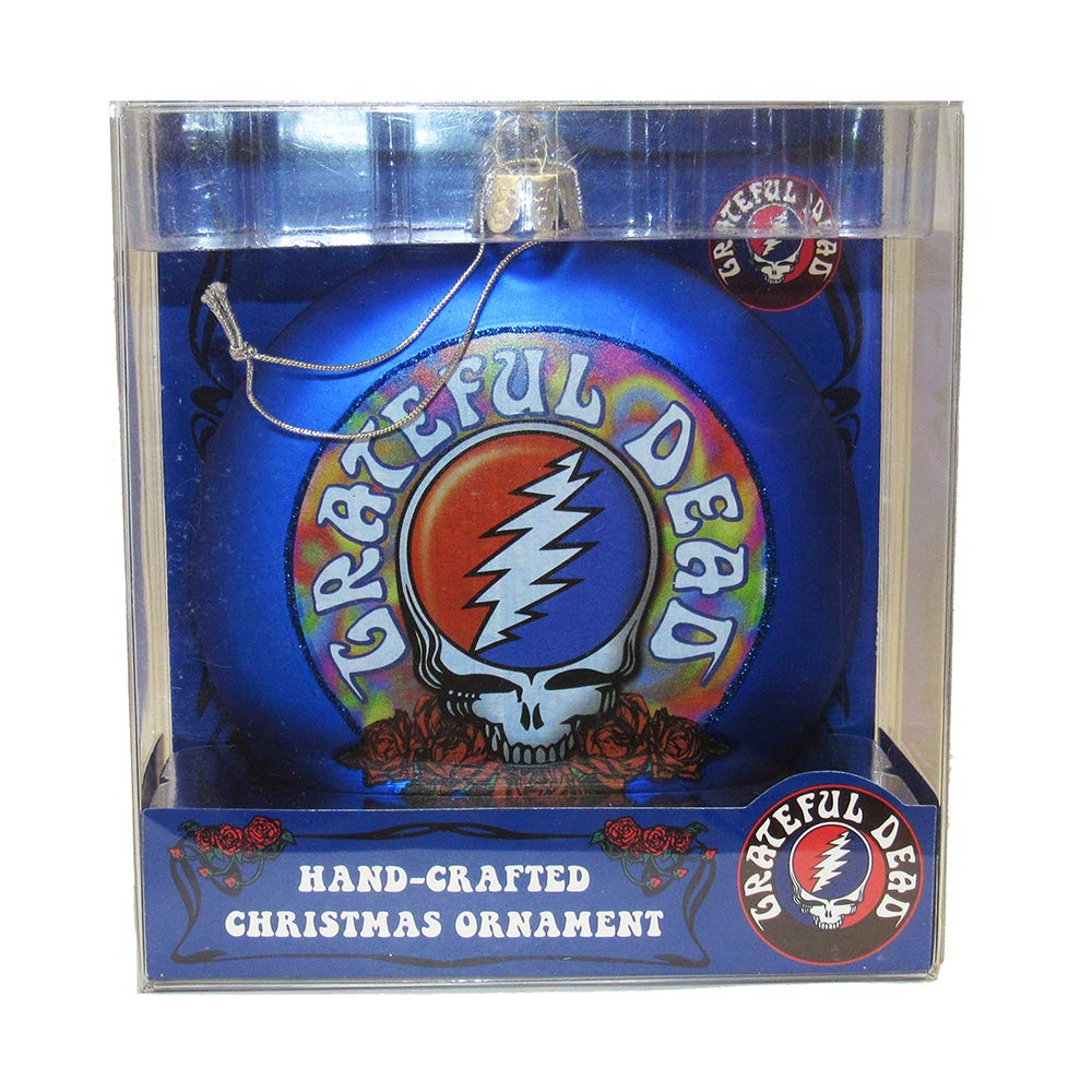 Kurt Adler GD4143 Grateful Dead Ornament, 100mm, Blue for Christmas