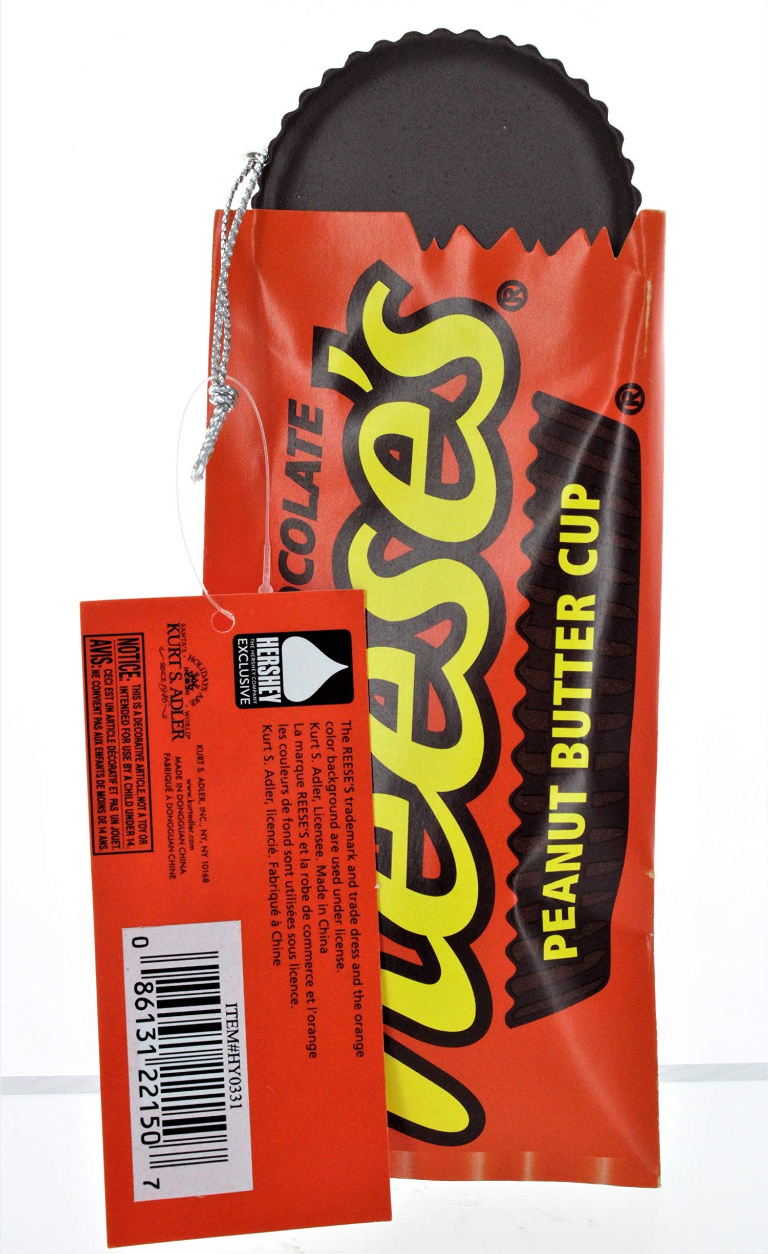Hersheys Reeses Peanut Butter Cup Candy Christmas Ornament Gift for Reese Cup Lover