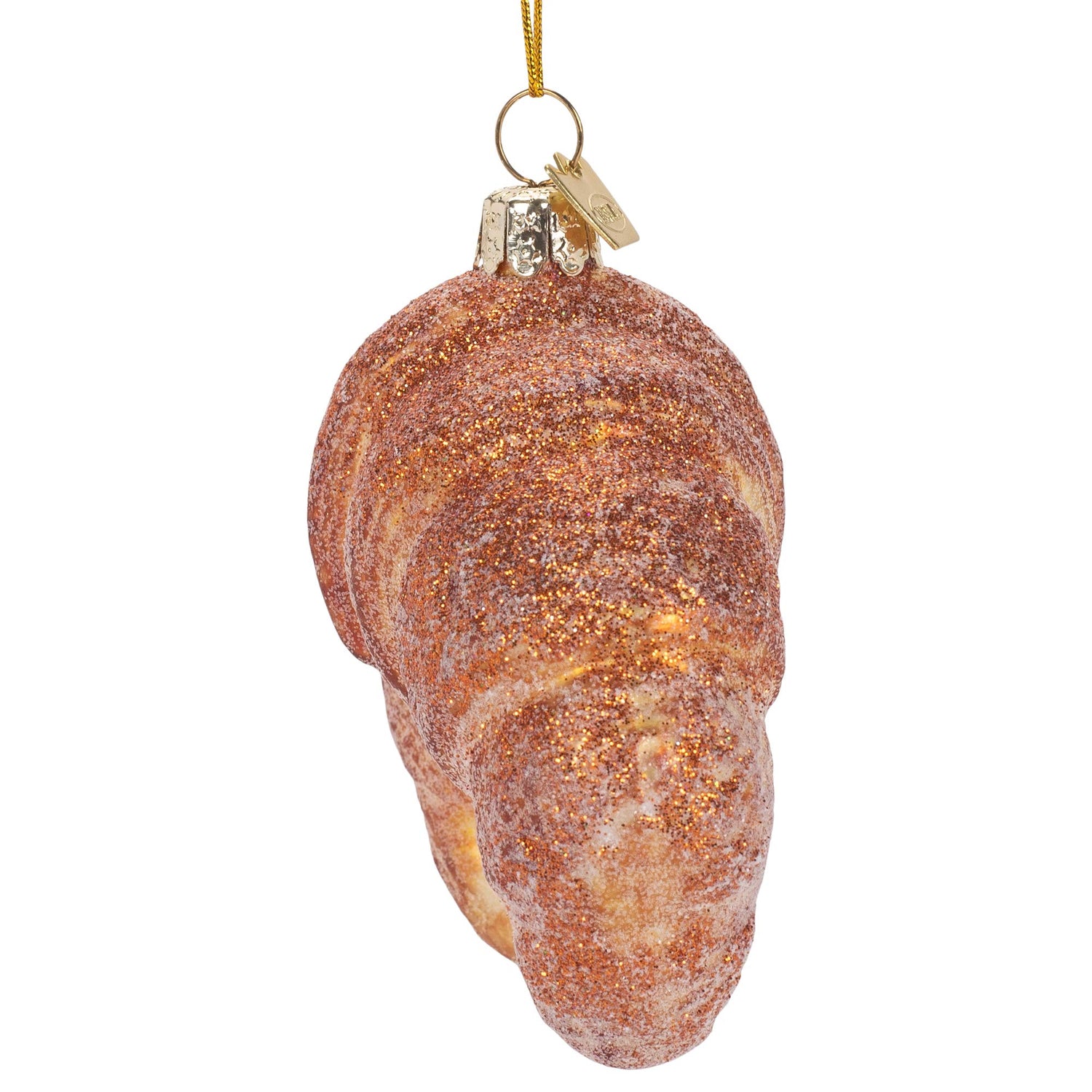 Noble Gems Croissant Glass Christmas Tree Ornament NB1551