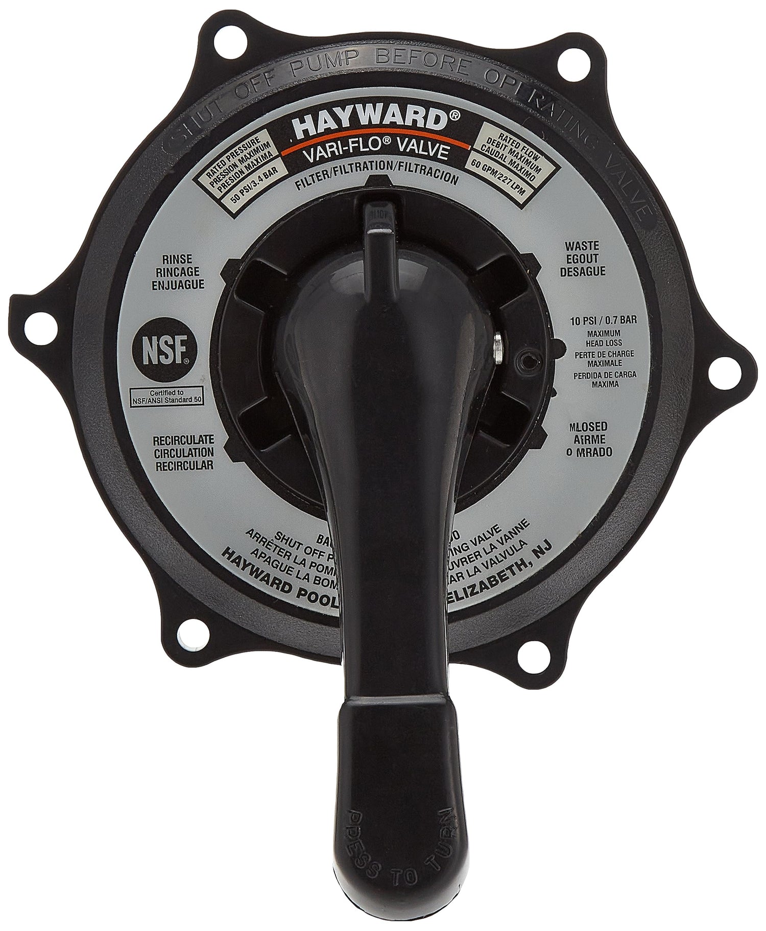 Hayward Key Cover & Handle Assy | SPX0710XBA17