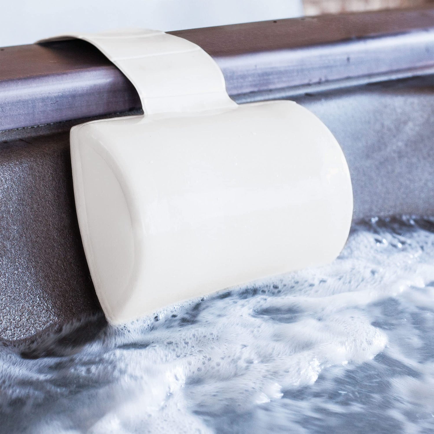 TRC Recreation Super Soft Cushioned Closed Cell Vinyl Coated Foam Pool, Spa, and Bath Head and Neck Pillow with Soft Cushioned Interior, Bronze