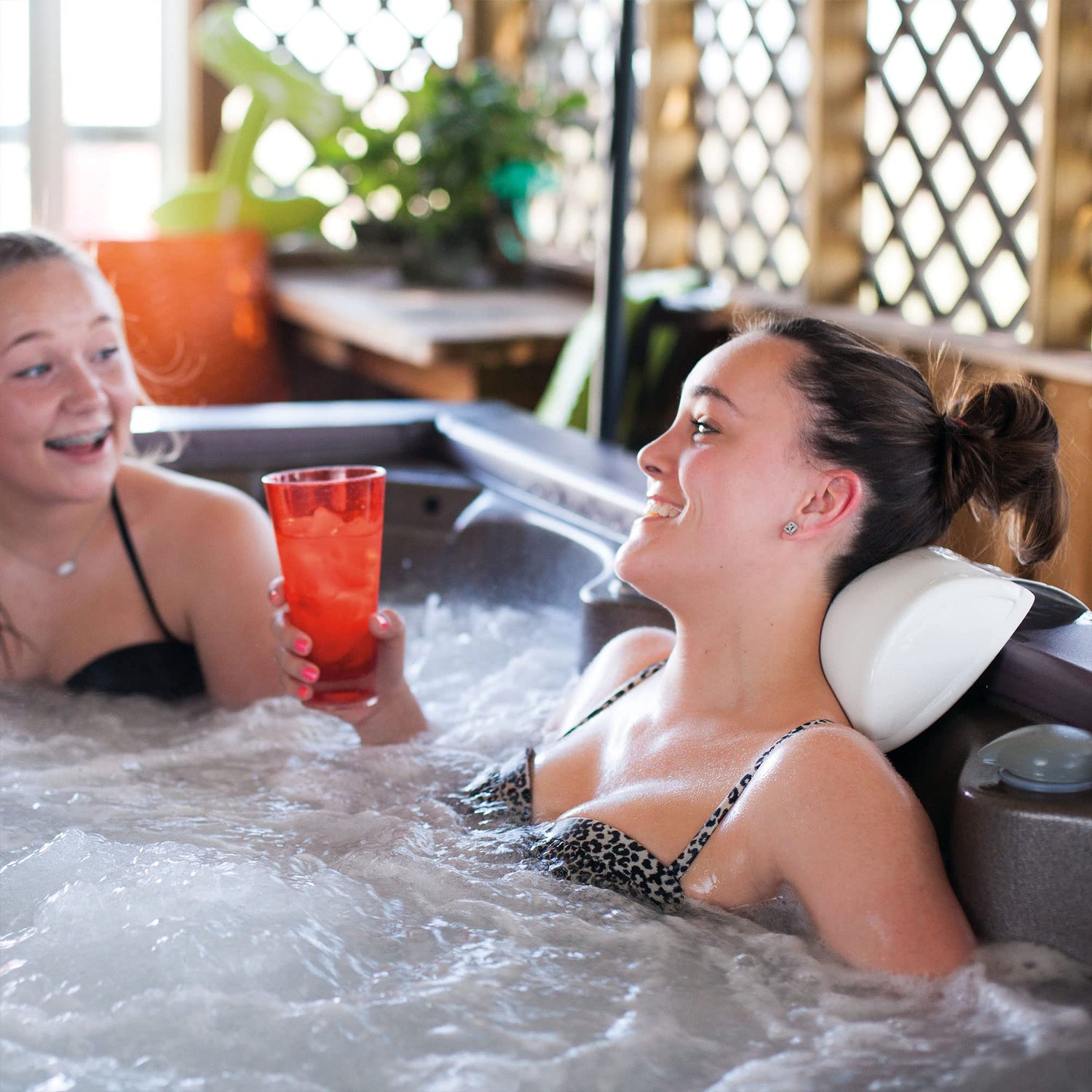 TRC Recreation Super Soft Cushioned Closed Cell Vinyl Coated Foam Pool, Spa, and Bath Head and Neck Pillow with Soft Cushioned Interior, Bronze