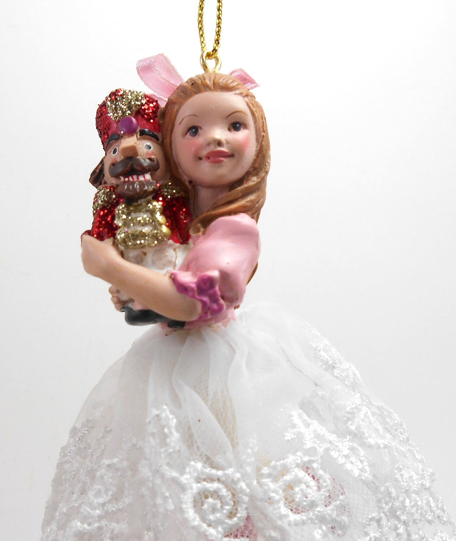 Kurt S. Adler The Nutcracker Suite Clara Girl Holding Nutcracker Christmas Ornament Decoration