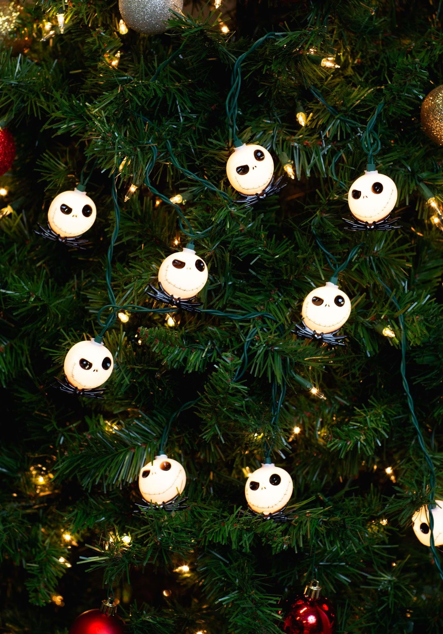 Kurt S. Adler 10-Light Nightmare Before Christmas Jack Skellington Set