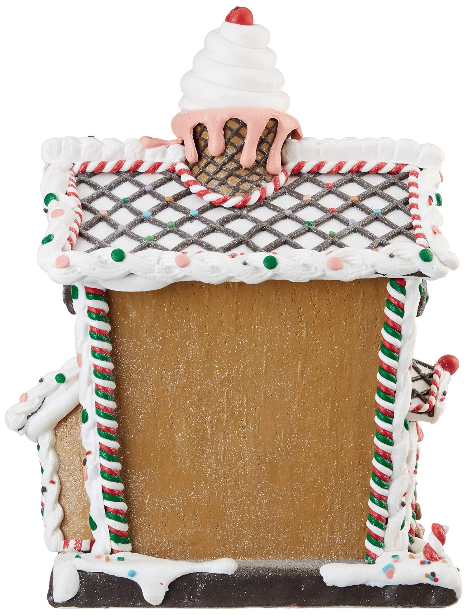 Kurt S. Adler 14-Inch Battery-Operated Light-Up Gingerbread House Table Piece, Multi