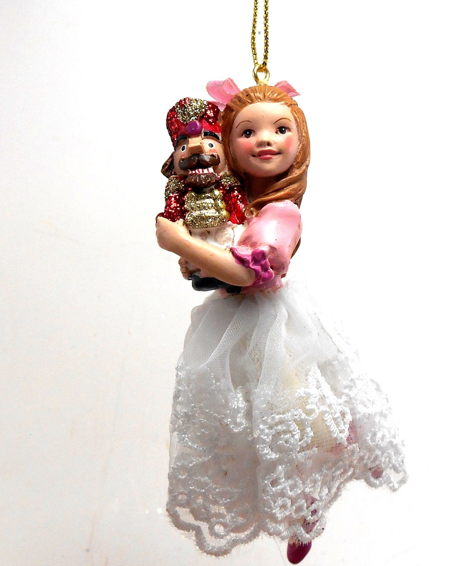 Kurt S. Adler The Nutcracker Suite Clara Girl Holding Nutcracker Christmas Ornament Decoration