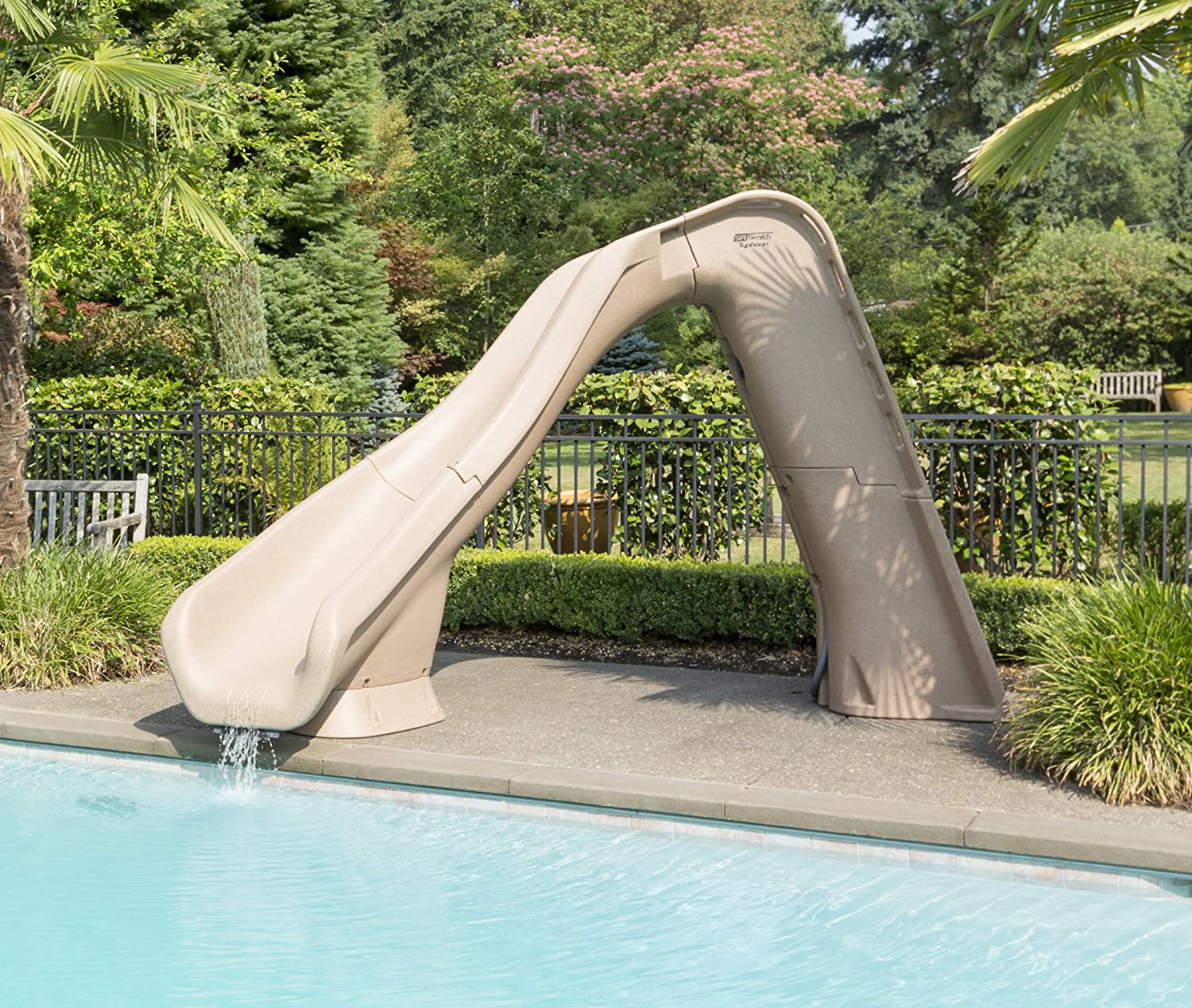 S.R. Smith 670-209-58123 Typhoon Right Curve Pool Slide, Sandstone