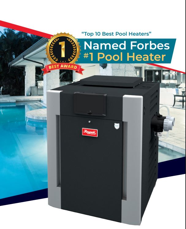 Raypak Digital, Natural Gas, Pool Heater for 2,000-6,000 ft. Elevation - P-R406A-EN-C #51 009223 | 399,900 BTU
