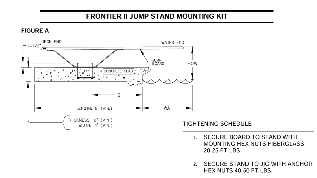 S.R. Smith 6' Frontier II Diving Board w/ Jump Stand | 68-209-58662