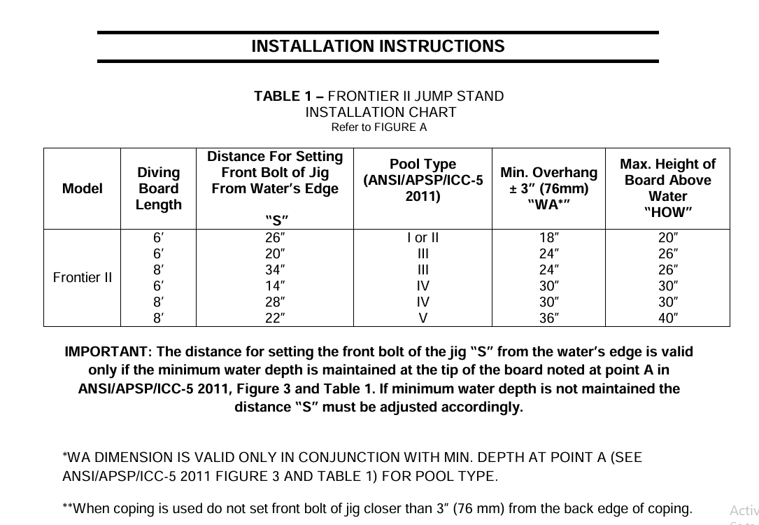 S.R. Smith 6' Frontier II Diving Board w/ Jump Stand | 68-209-58662