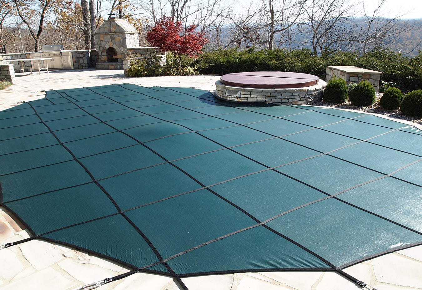 GLI 18' x 40' Rectangle Mesh Safety Cover