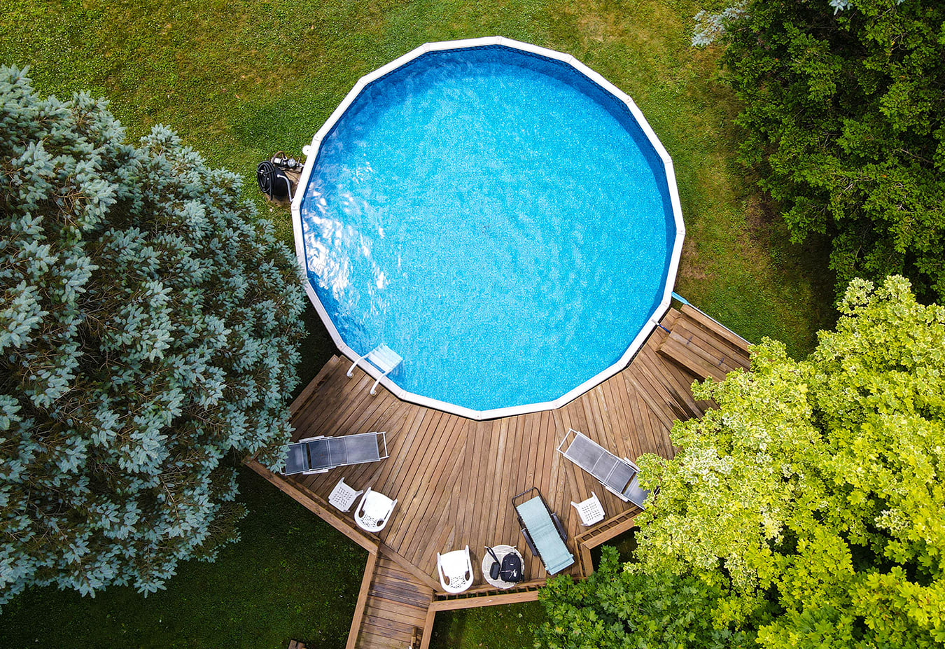 GLI 18' Round Boulder/RiverRock Overlap A/G Liner 48-52