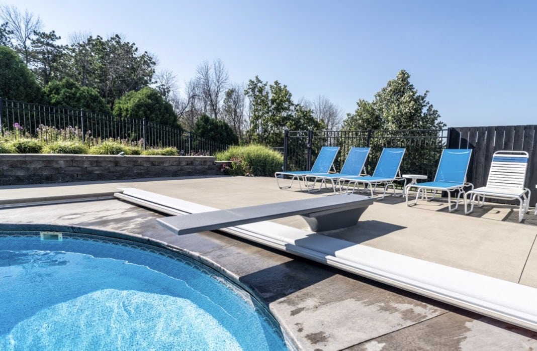 Global Pool Products 6' or 8' Diving Board with Base and Jig