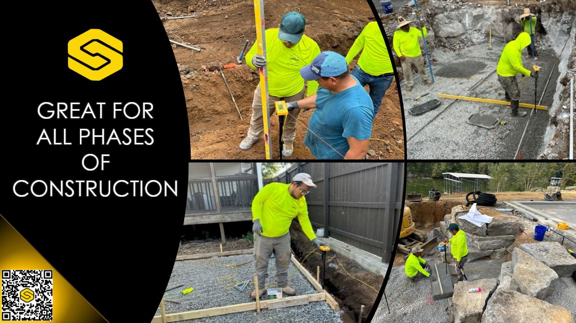 Smart Level | Standard Precision Construction Altimeter with Bluetooth, Carrying Case, Monopod, and App - 1/16