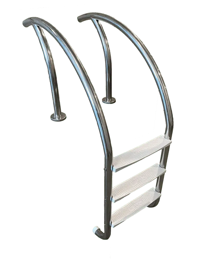 Global Pool Products Modern 3 Step Ladder - .065 Wall Thickness