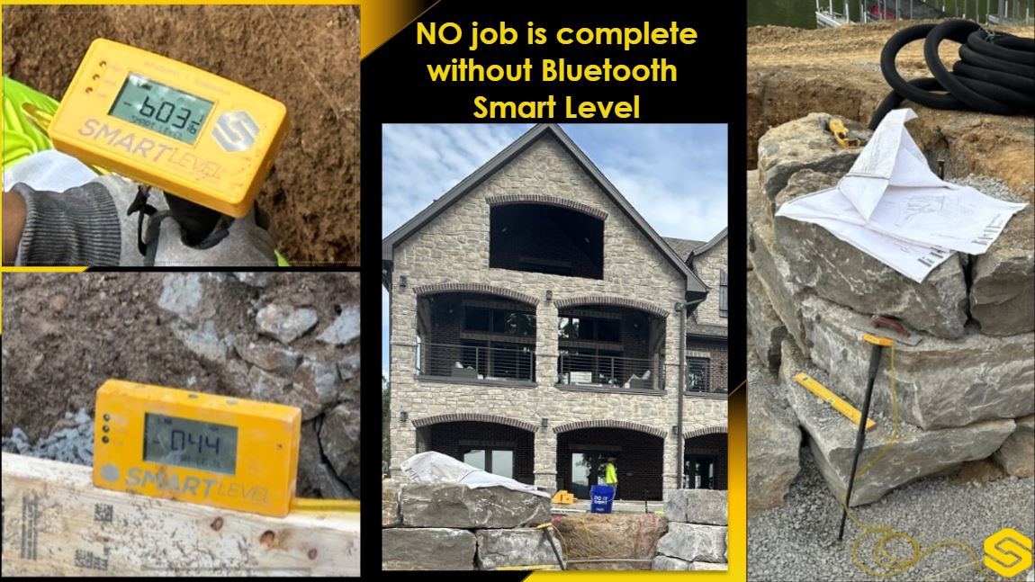 Smart Level | Standard Precision Construction Altimeter with Bluetooth, Carrying Case, Monopod, and App - 1/16