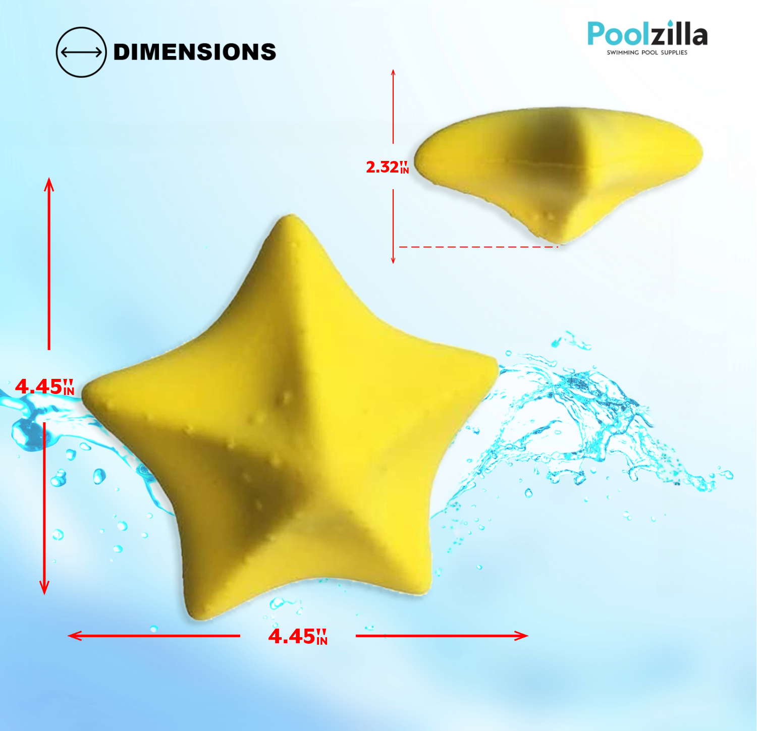 Poolzilla Scum Star Oil Absorbing Sponge for Cleaning Hot Tubs, Spas and Swimming Pools