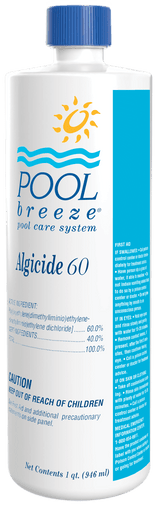 Pool Breeze Algaecide 60, 32 oz Bottle, 12/Case| 88541