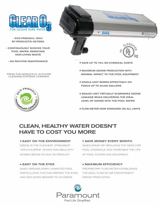 Paramount Clear O3 Ozone System | 004-402-3880-00