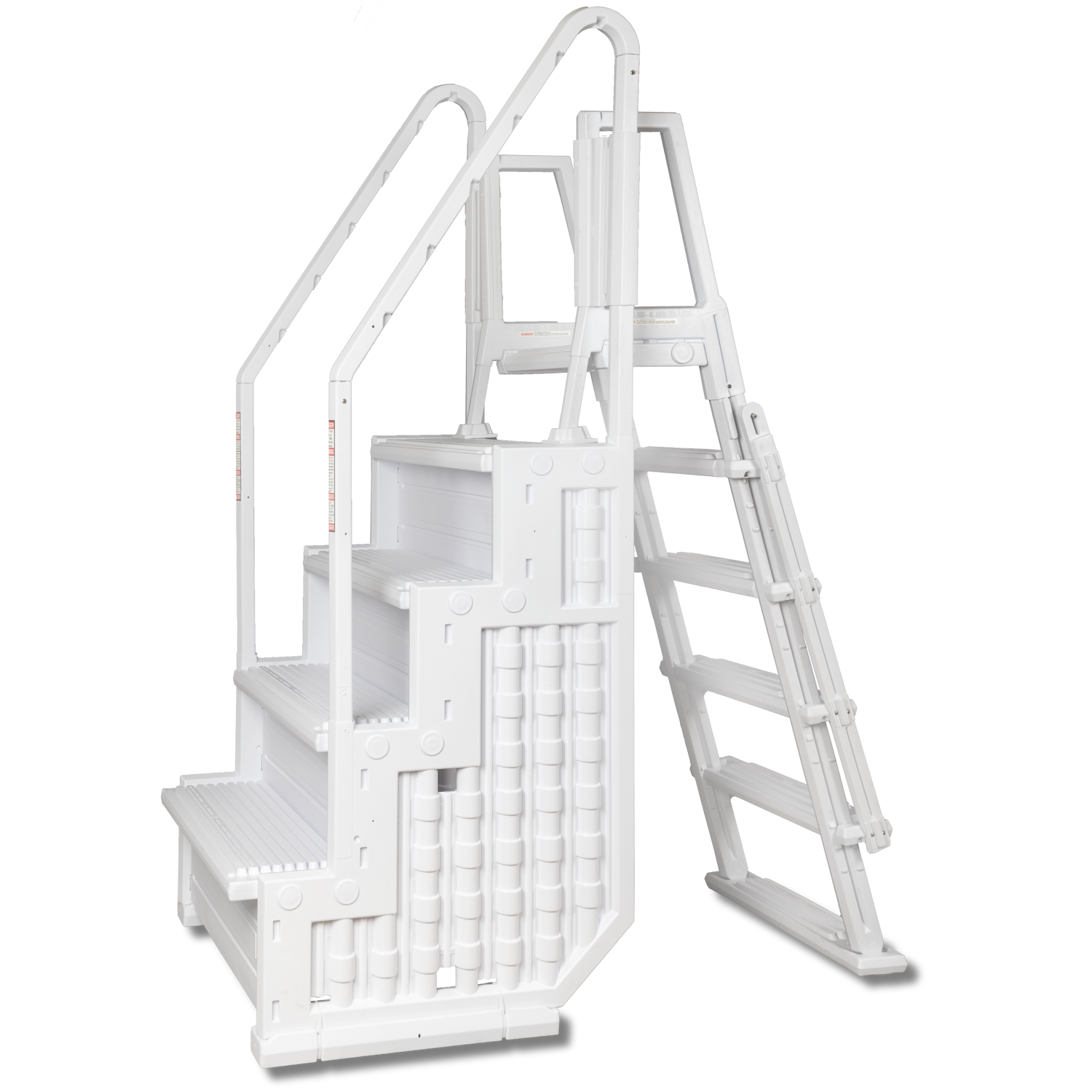 Poolzilla Step for 48’’ to 54’’ in. Above Ground Pools with Flip-up Outside Ladder